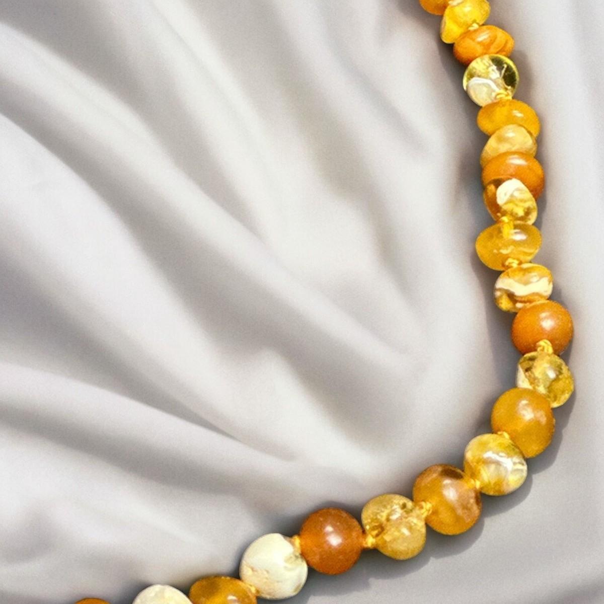 Damla Kehribar Bebek Kolyesi (Balkız)