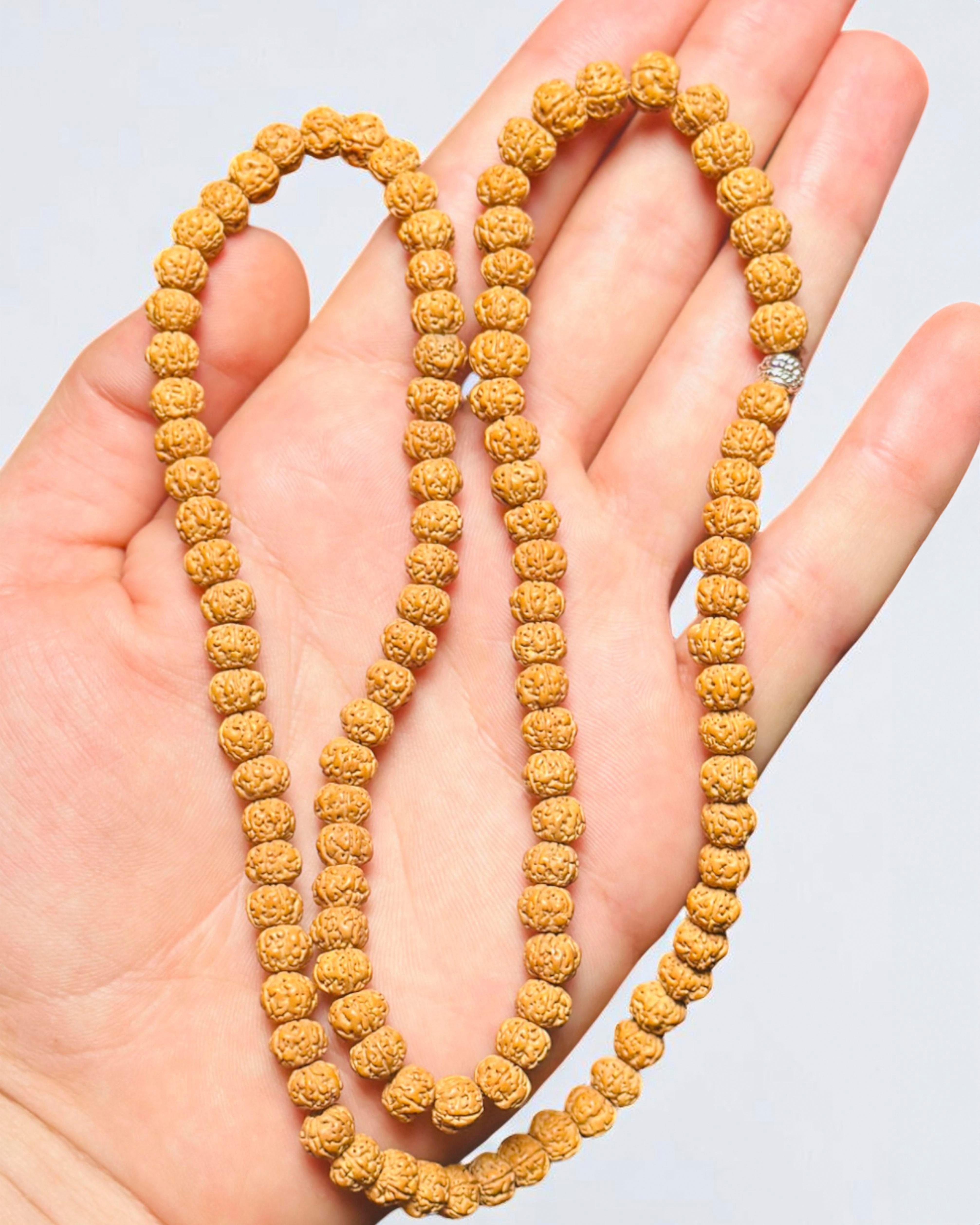 Rudraksha Doğal Enerji Kolye Bileklik Seti