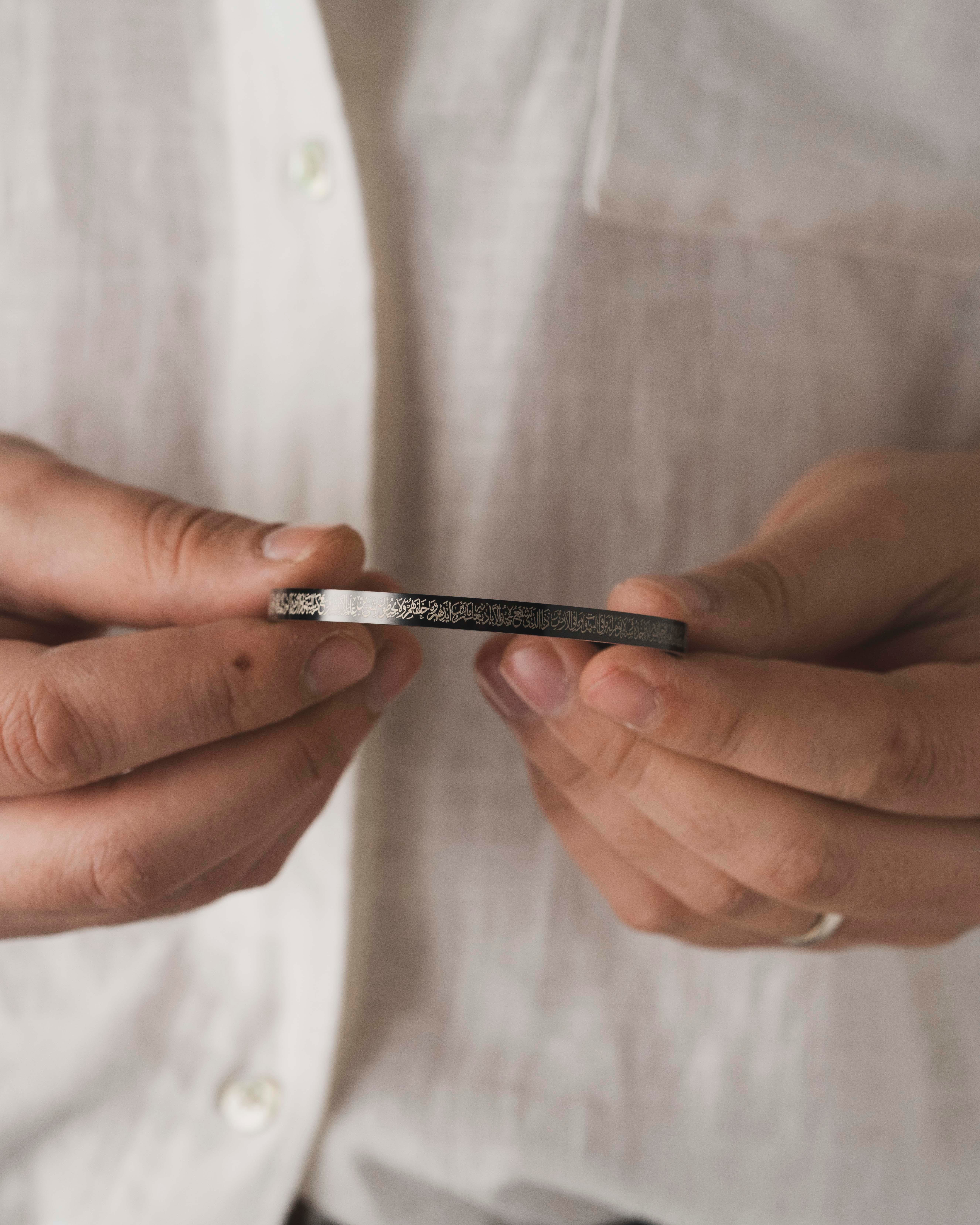 Siyah Titanyum Kaplama Çelik Kolye Bilezik Seti