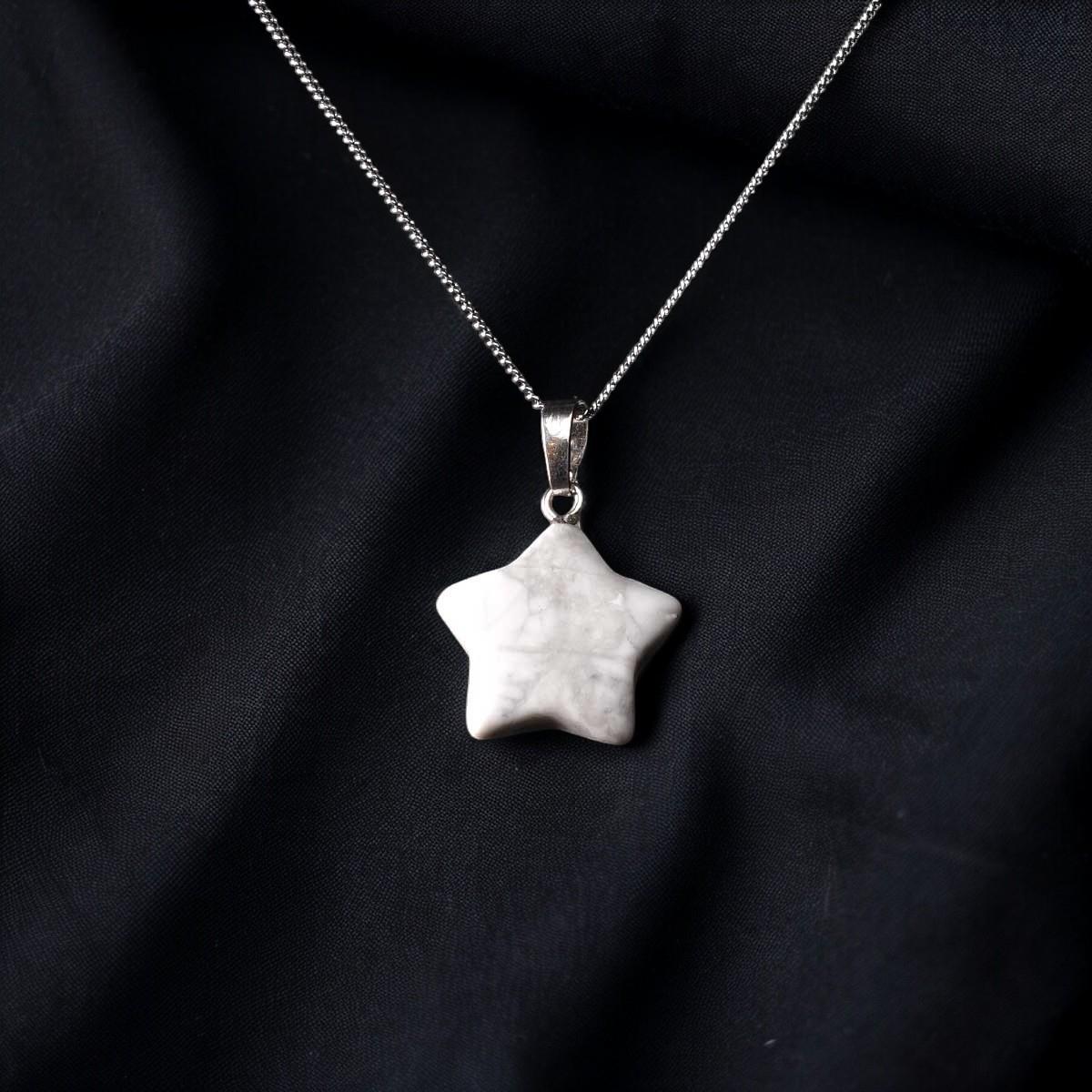 Yıldız Kesim Havlit Taşı Kolye