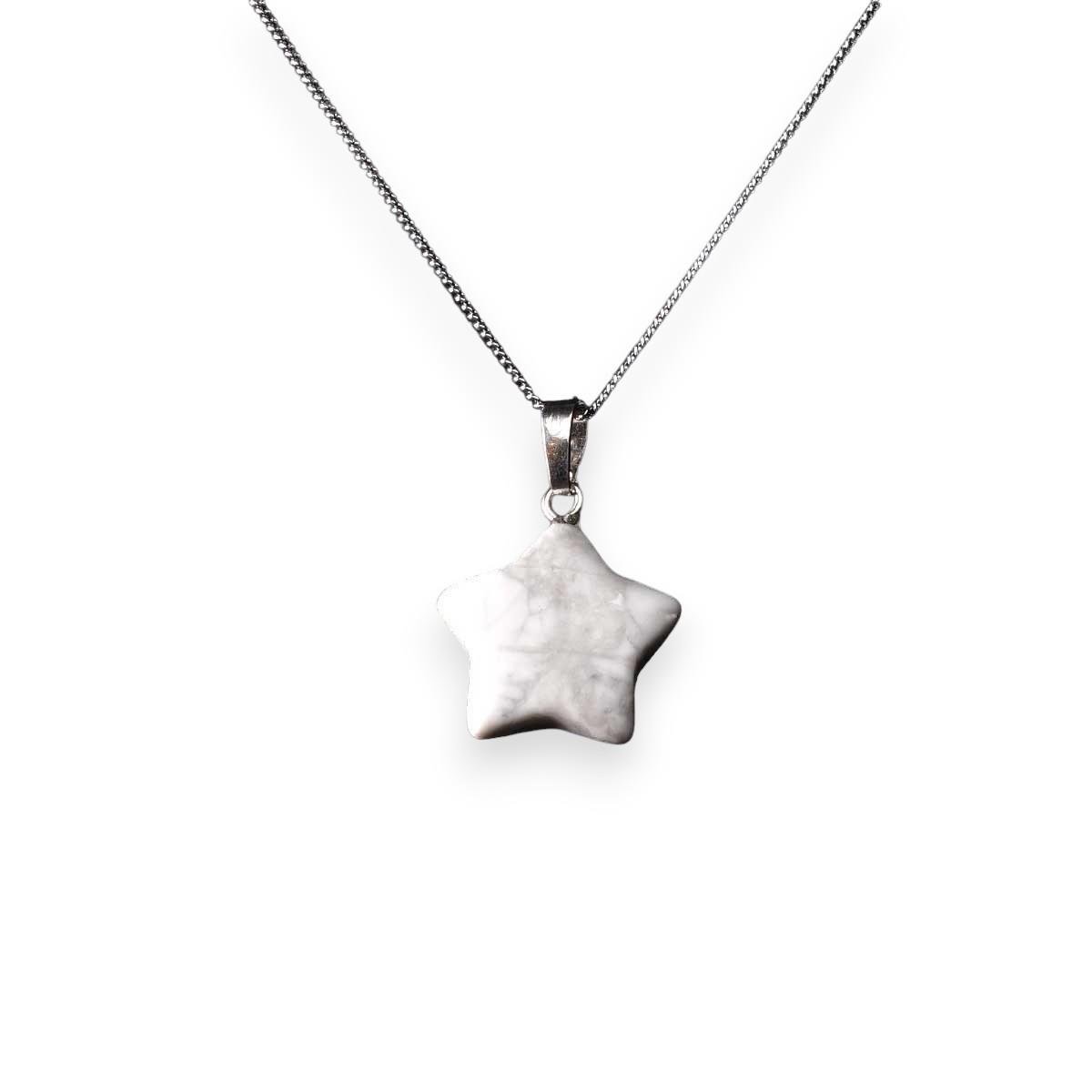 Yıldız Kesim Havlit Taşı Kolye