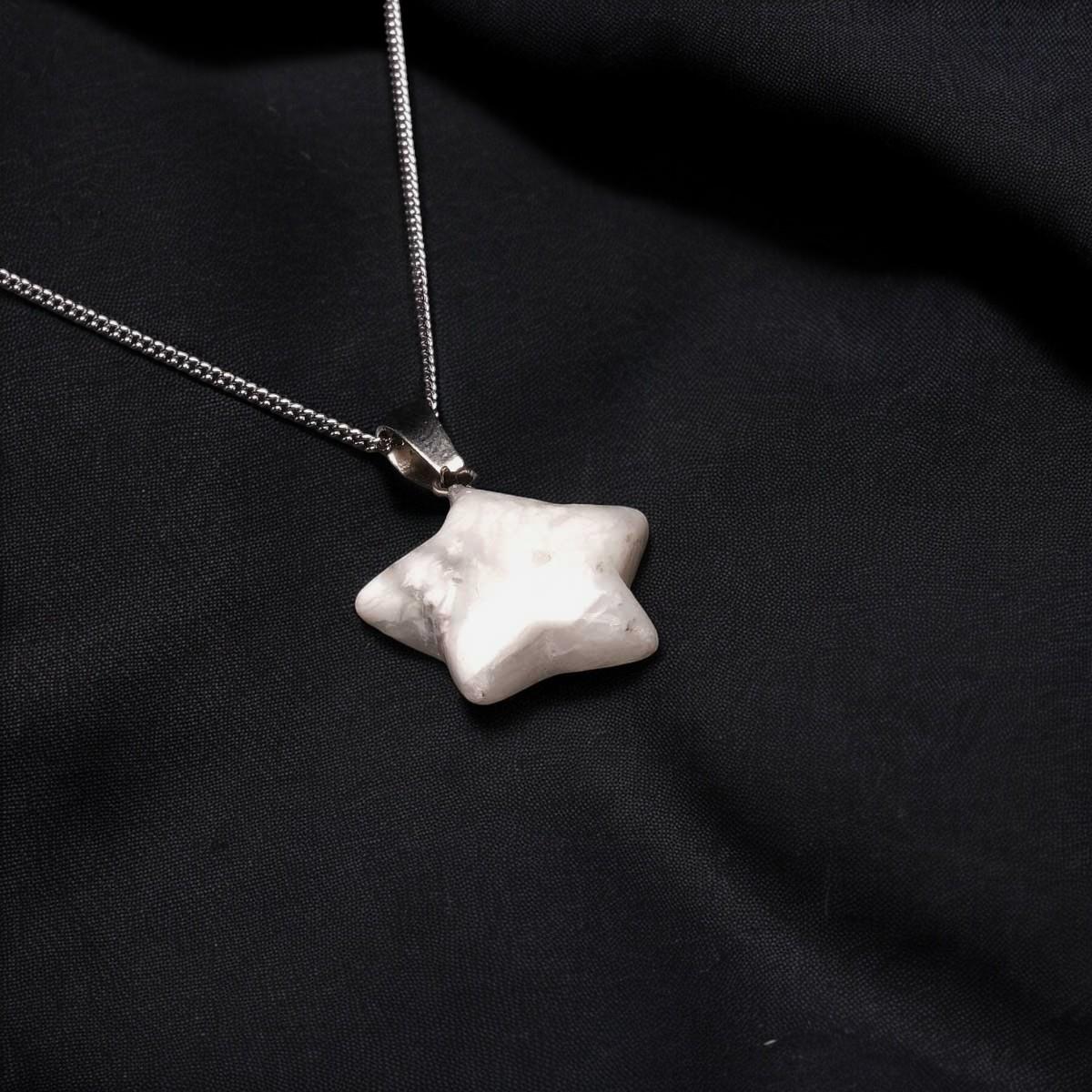 Yıldız Kesim Havlit Taşı Kolye