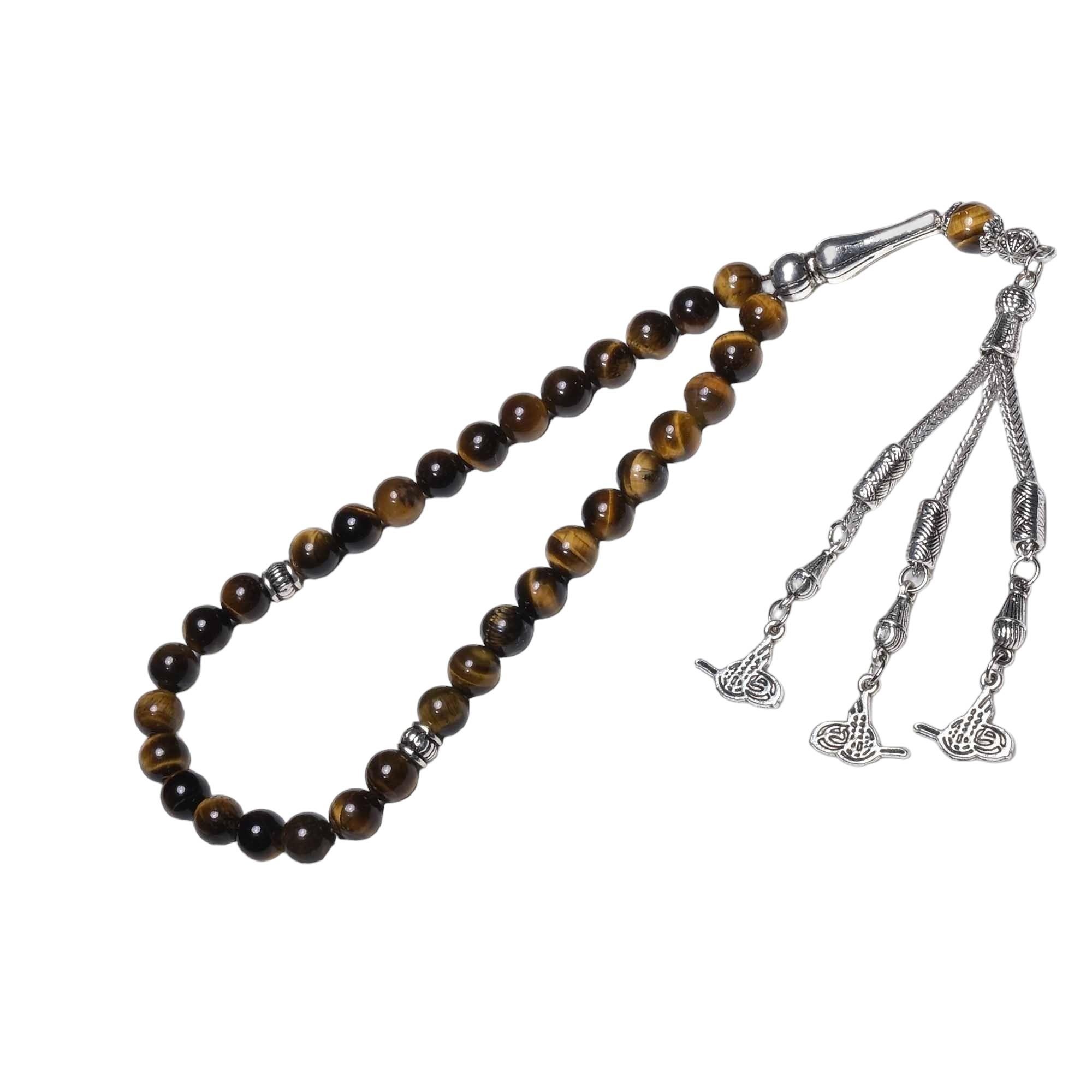 Yüksek Kalite Kaplan Gözü Taşı Tesbih