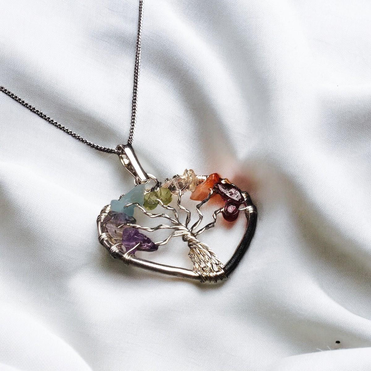 Cez Serisi; 7 Çakra Hayat Ağacı Kolye