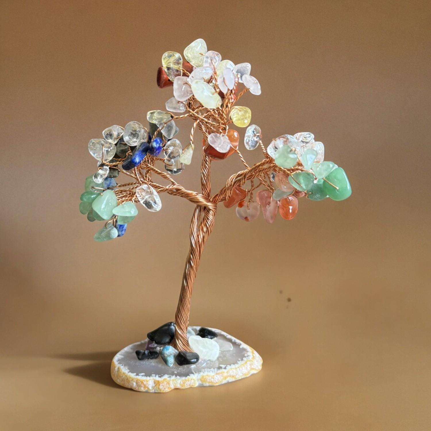 Kristal Kök (7 Çakra Taşı Hayat Ağacı)