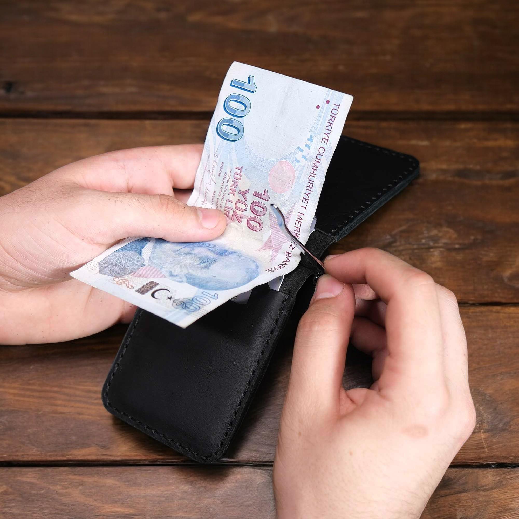 Siyah Ceyt Taşı Tesbih, Bileklik  Ve Para Tutma Aparatlı Deri Kartlık Erkek Set 