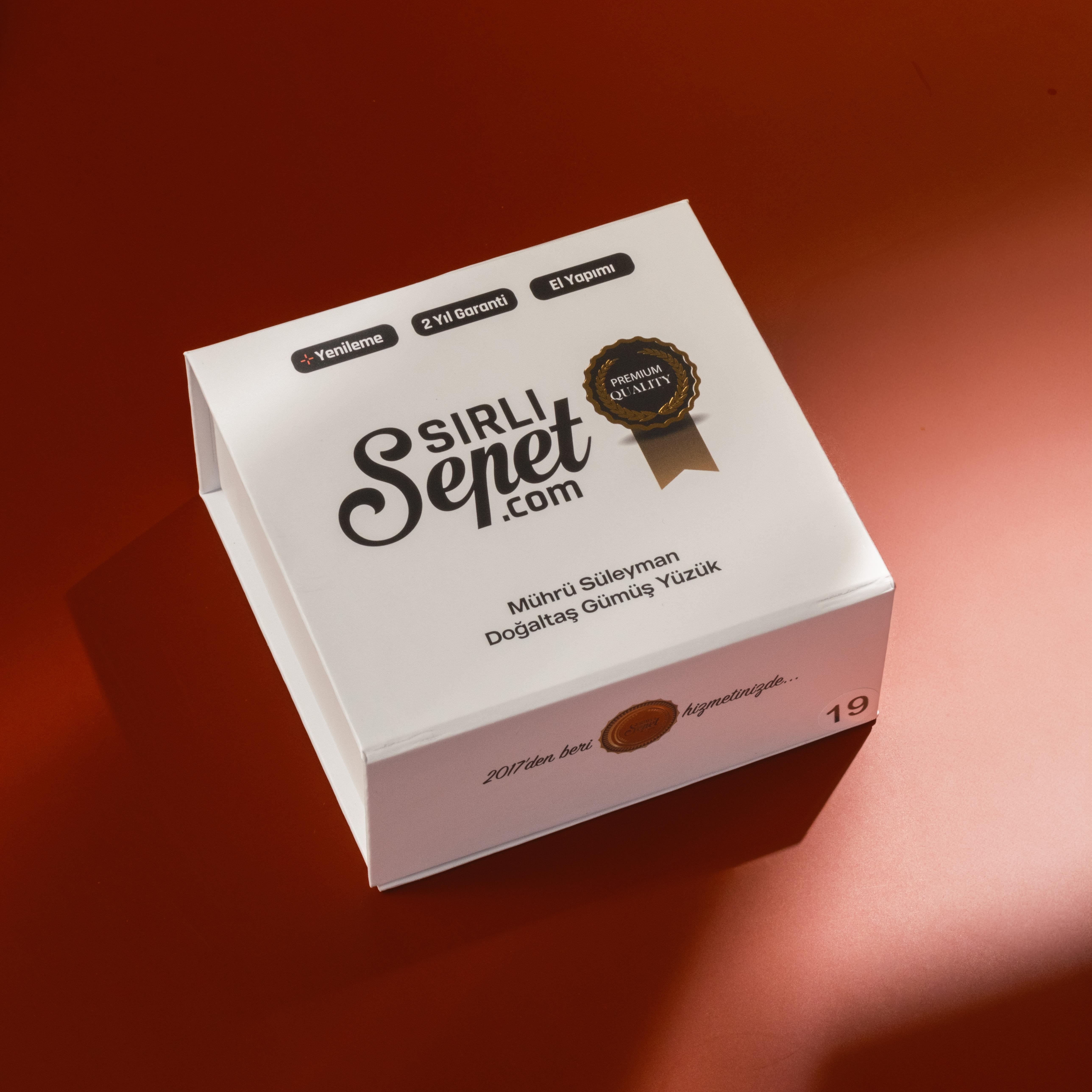 Süleyman Mührü Akik Taşı Dönebilen 925 Ayar Yüzük Koleksiyon (Premier Quality)