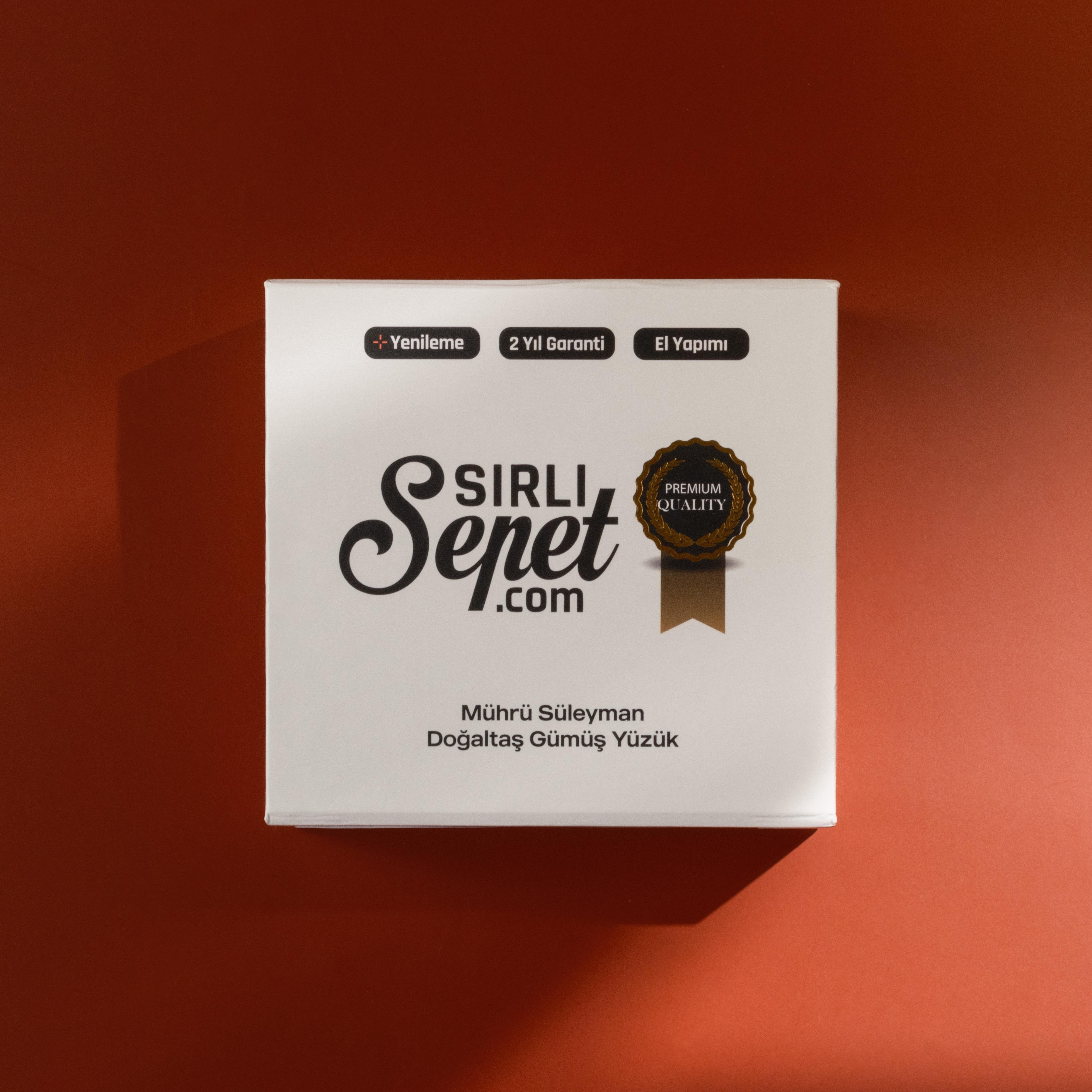 Süleyman Mührü Akik Taşı Dönebilen 925 Ayar Yüzük Koleksiyon (Premier Quality)