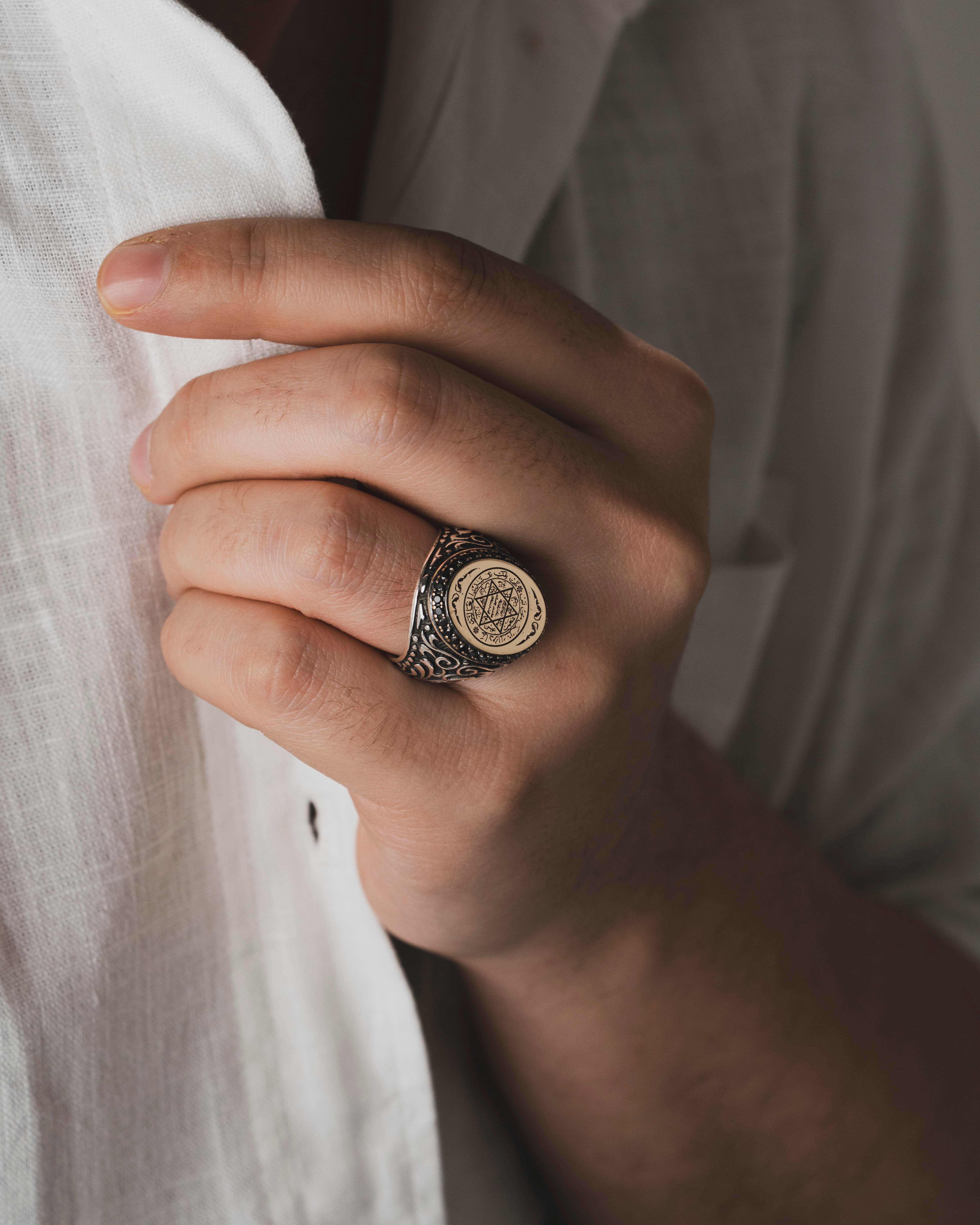 Süleyman'ın Mührü – Dalgalar İçinde | 925 Ayar Gümüş Yüzük