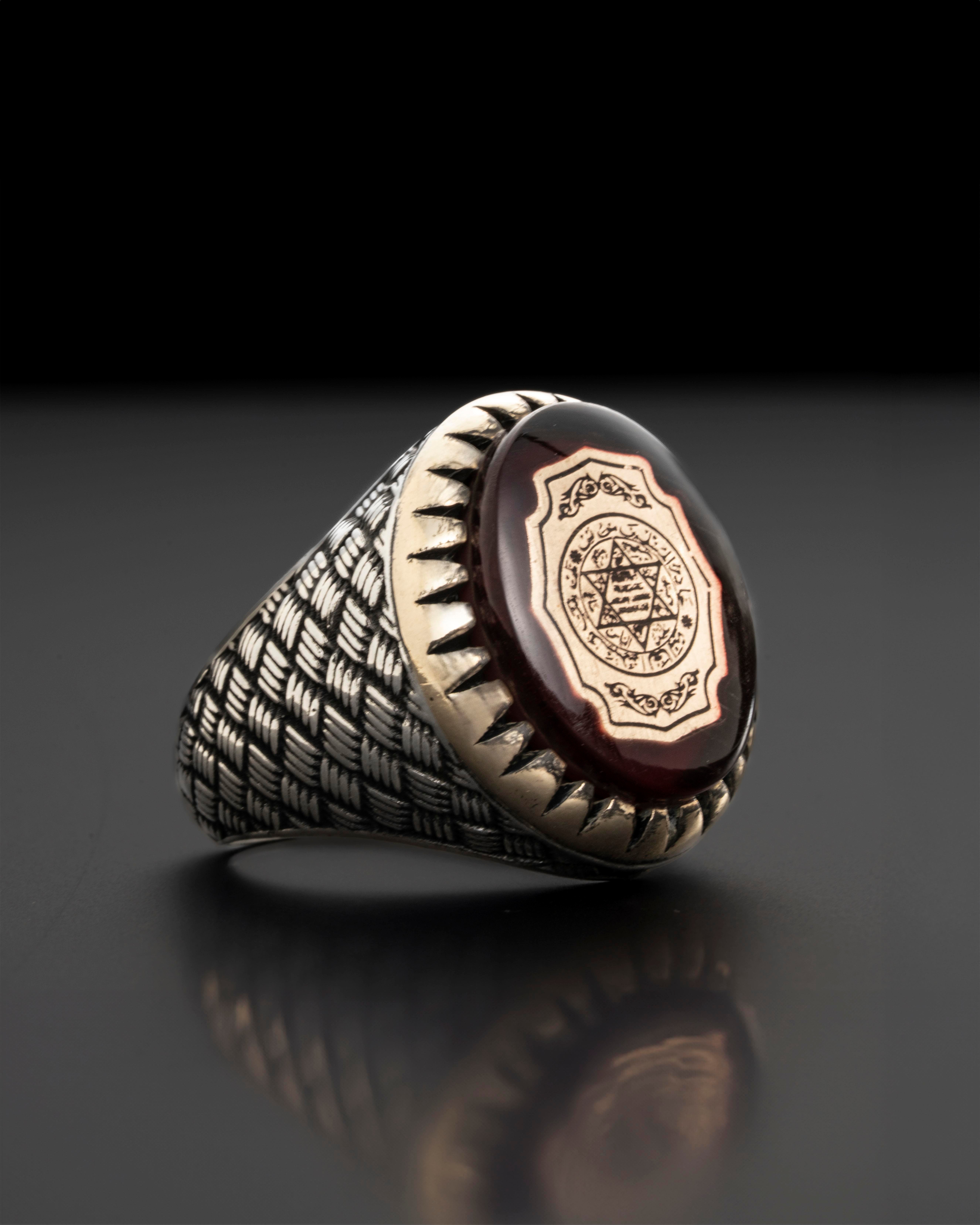 Süleyman'ın Mührü – Korunaklı Taç | 925 Ayar Gümüş Yüzük