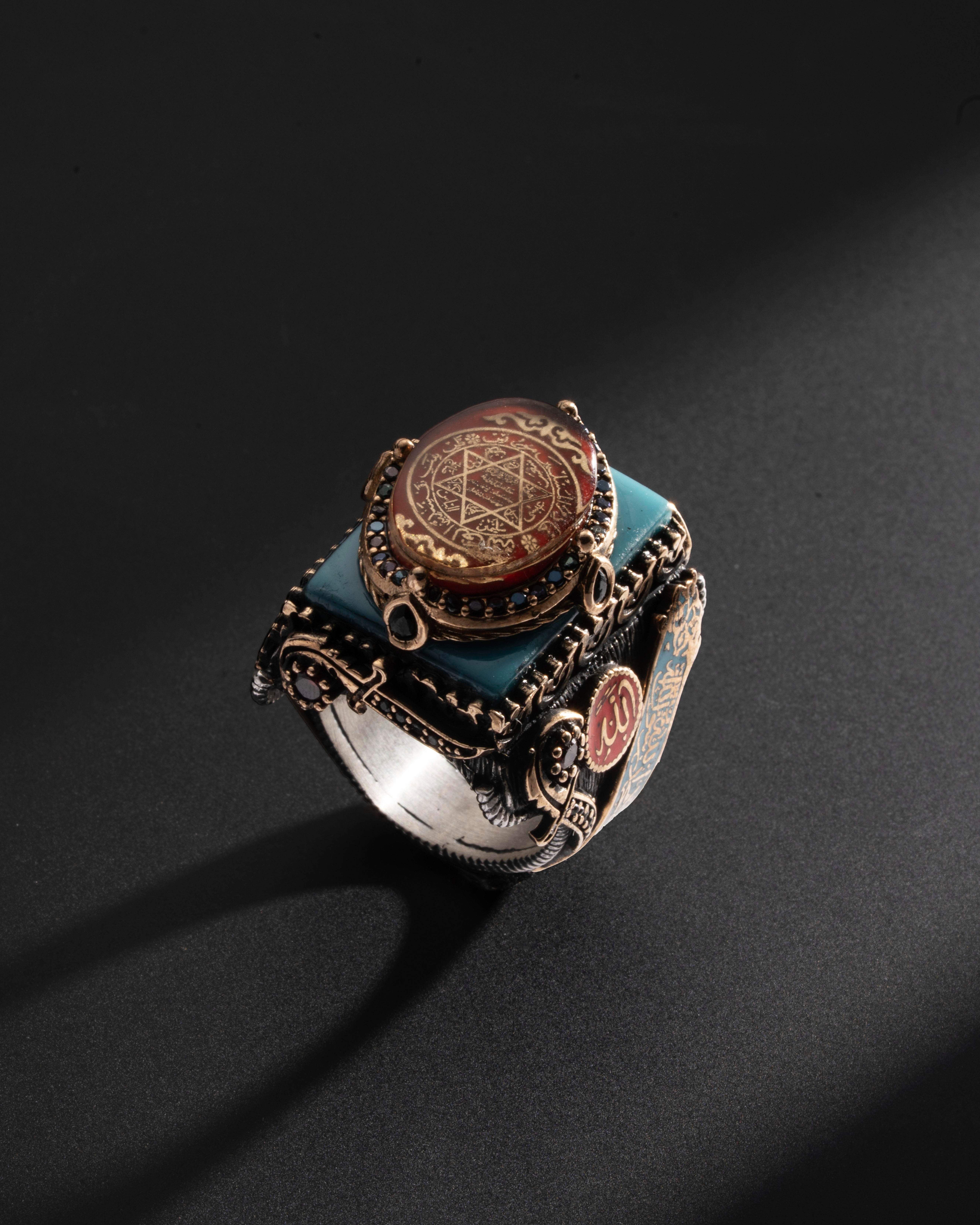 Süleyman'ın Zırhı – Kutsal İzler | 925 Ayar Gümüş Yüzük