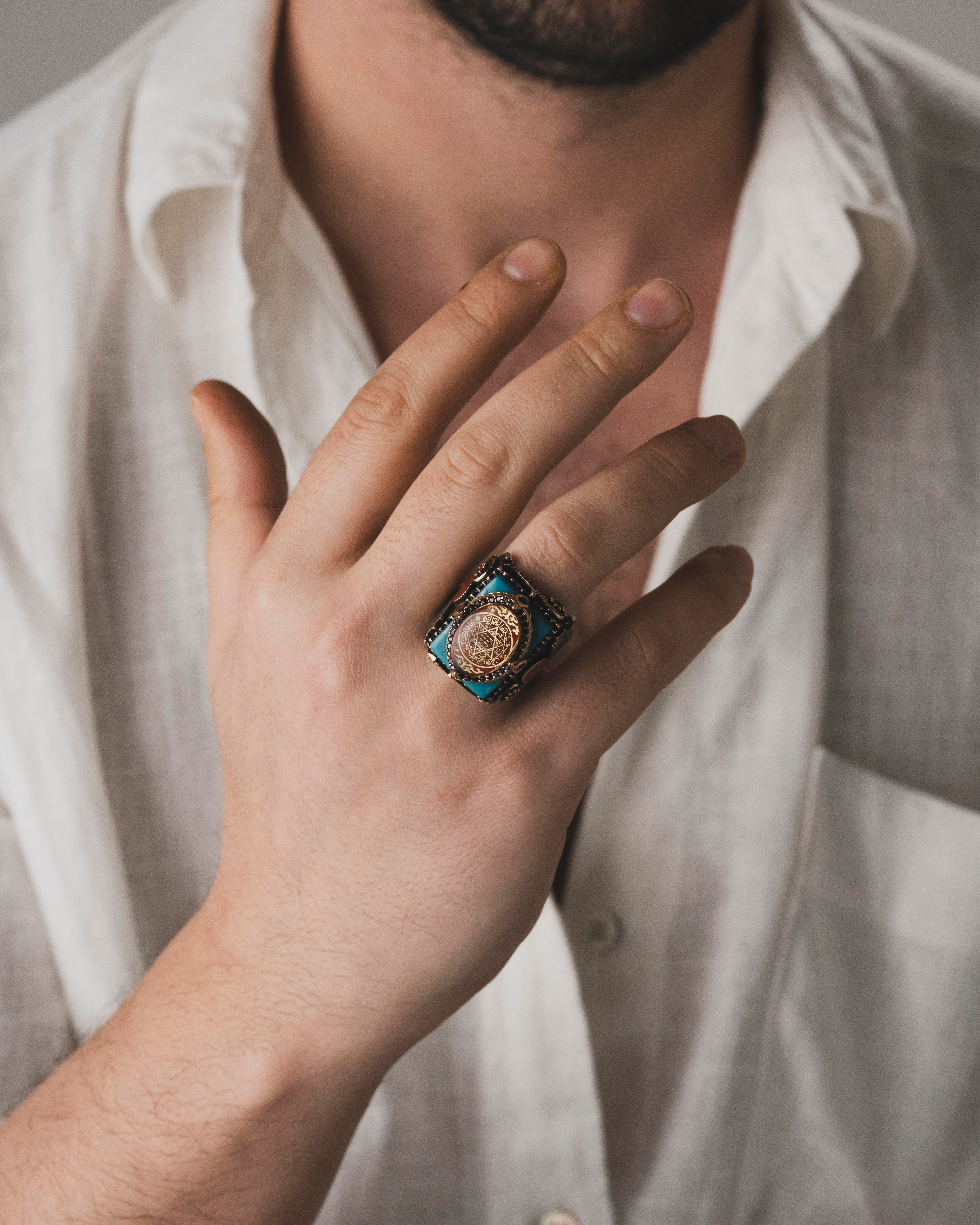 Süleyman'ın Zırhı – Kutsal İzler | 925 Ayar Gümüş Yüzük