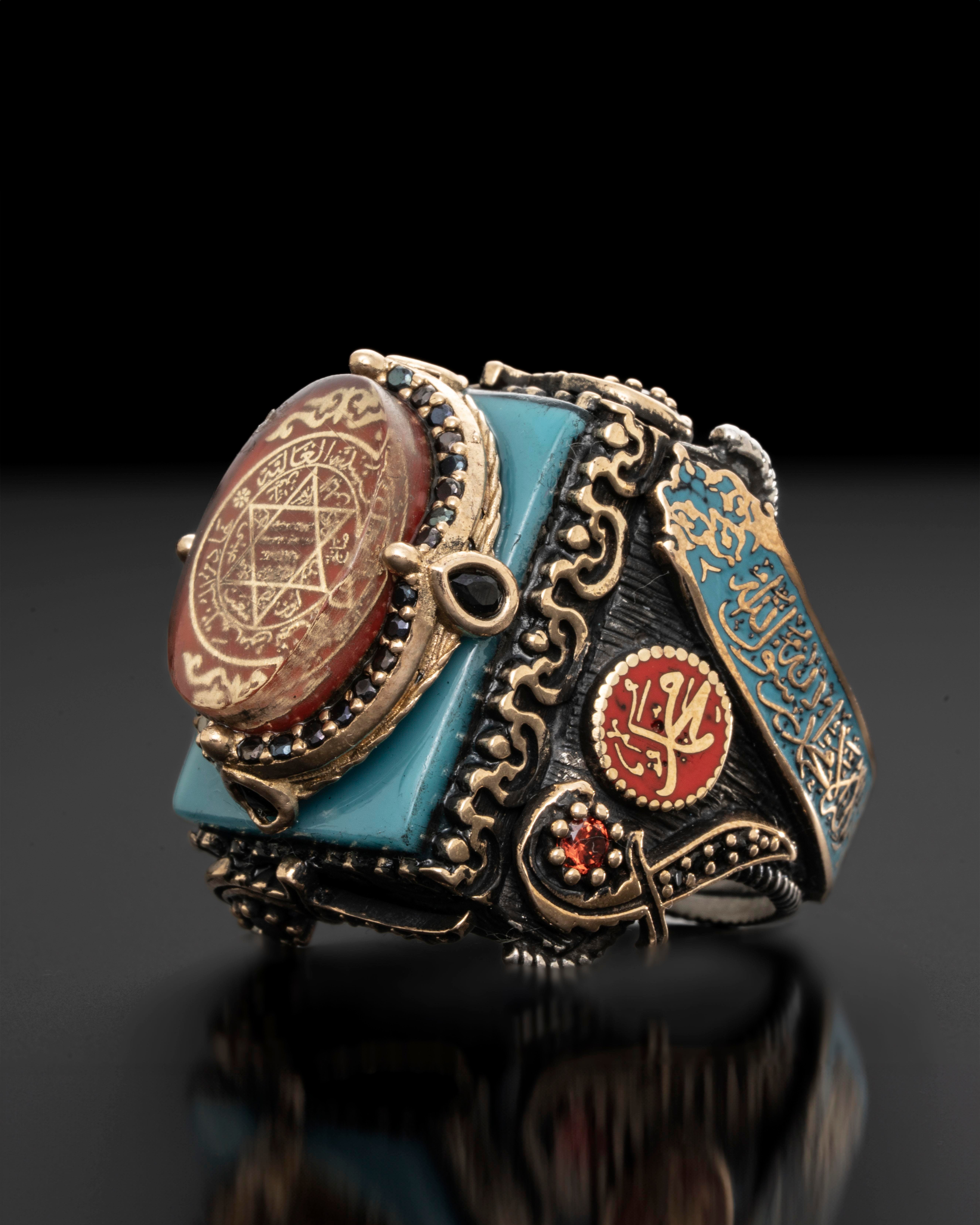 Süleyman'ın Zırhı – Kutsal İzler | 925 Ayar Gümüş Yüzük