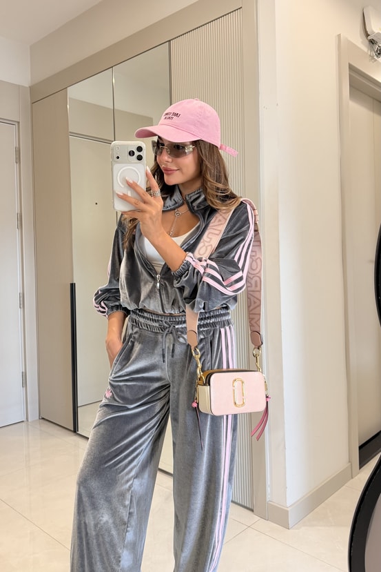 Adelina Antrasit Kadife Marka Model Takım