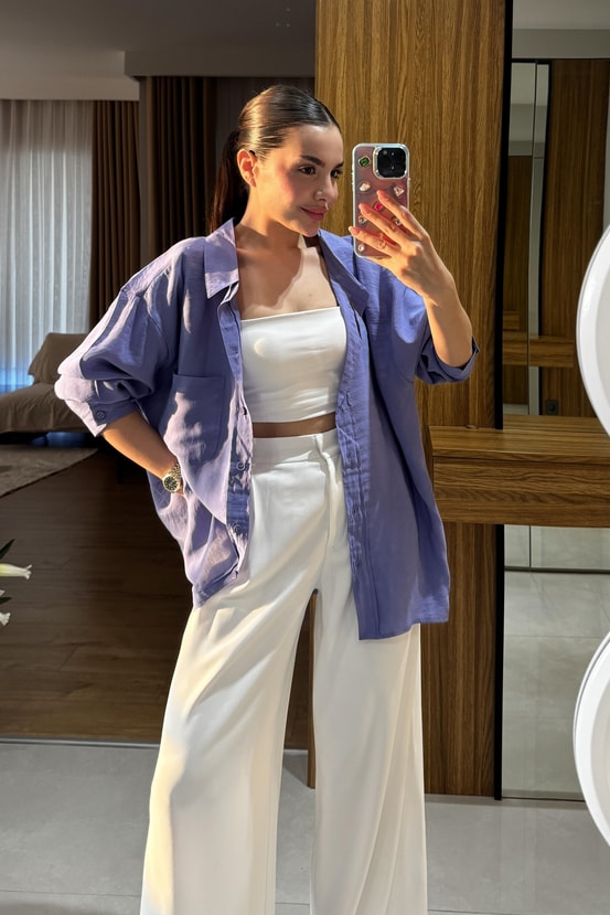 Avenza Beyaz Askılı Crop