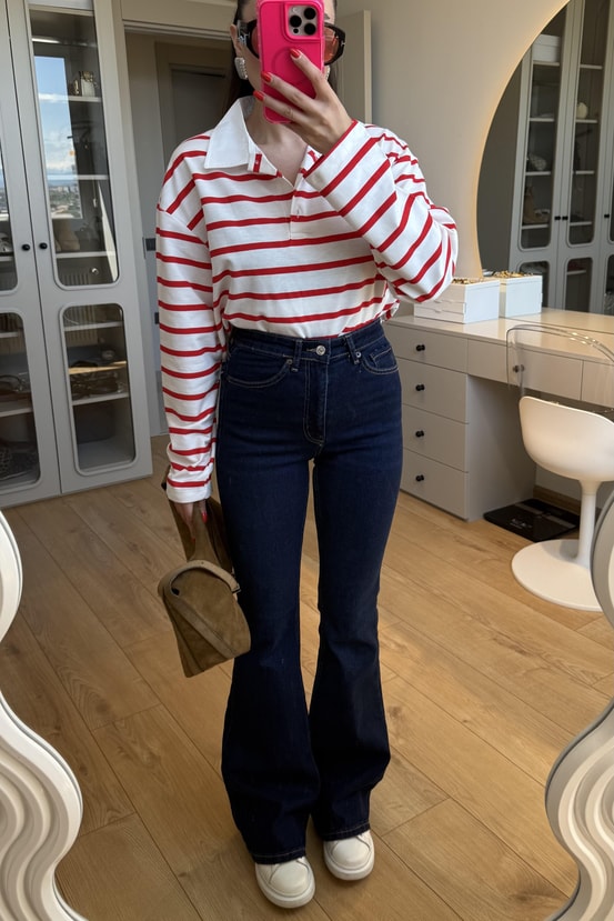 Beans Darkblue İspanyol Jean