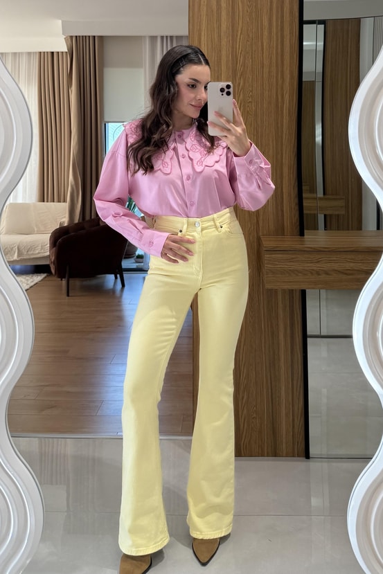 Beans Sarı İspanyol Jean