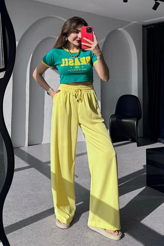 Brasil Yeşil Basic Mini Tshirt