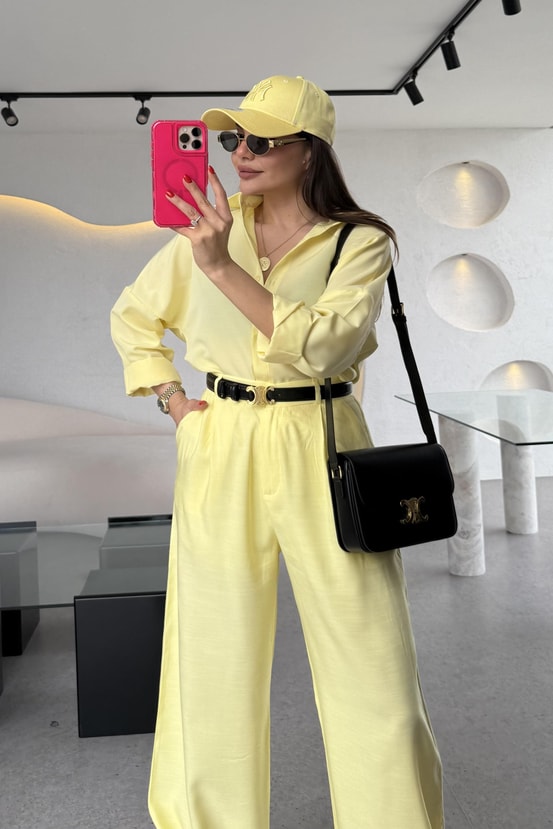 Breda Sarı Basic Gömlek