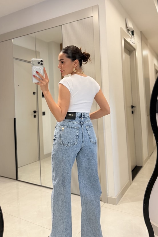 Candy Beyaz Basic Dilvin Crop Top