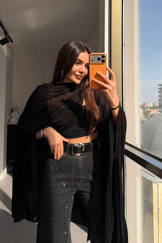 Chenko Siyah Transparan Panço