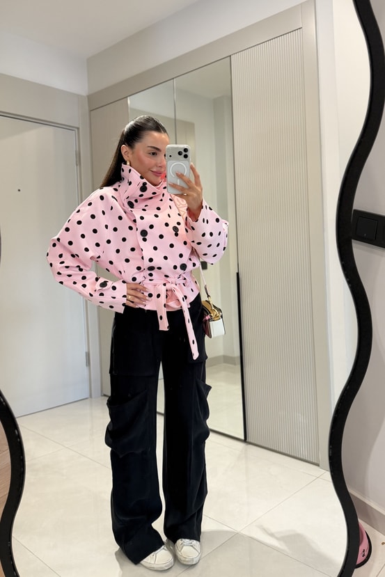 Claira Siyah Tensel Kargo Pantolon