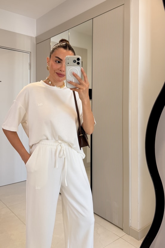 Crocod Beyaz Marka Model Modal Takım