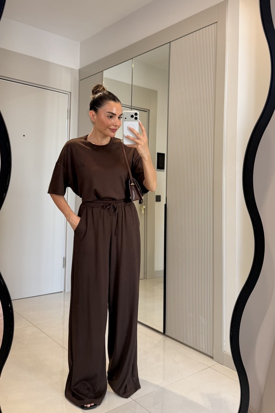 Crocod Kahve Marka Model Modal Takım