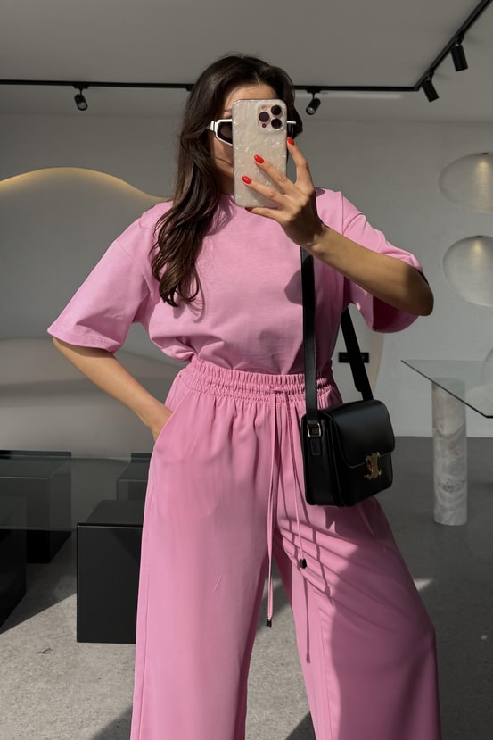 Denny Pembe Basic Tshirt