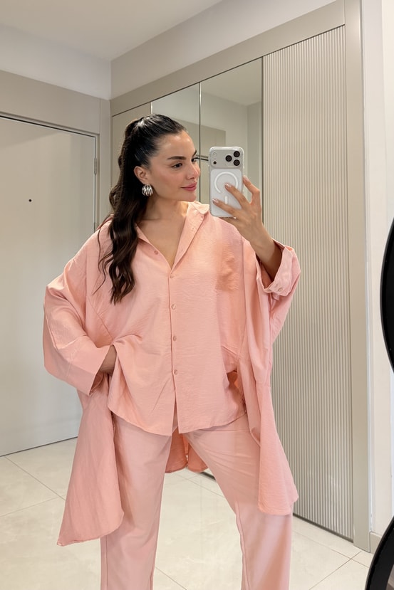 Florian Pembe Oversize Takım
