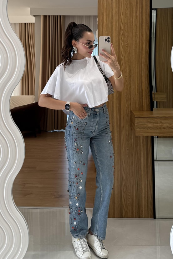 Foxy Beyaz Panço Tshirt 