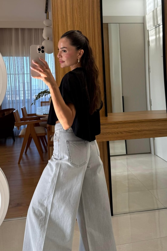 Foxy Siyah Panço Tshirt 