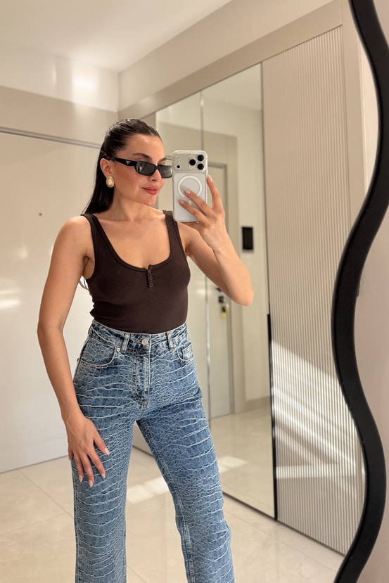 Jonas Acı Kahve Fitilli Dilvin Body
