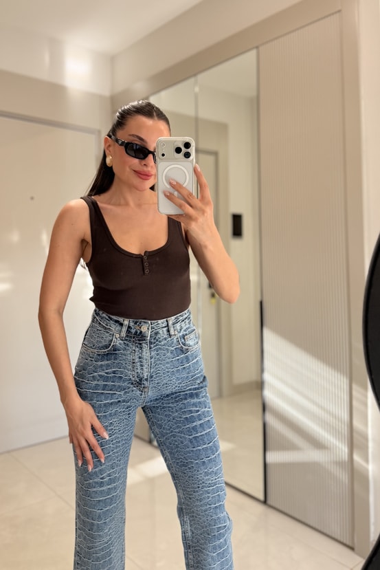 Jonas Acı Kahve Fitilli Dilvin Body