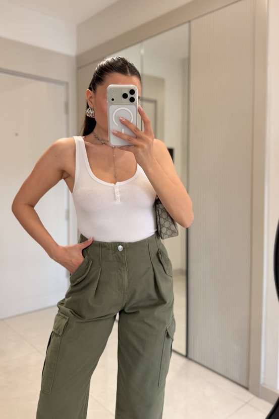 Jonas Beyaz Fitilli Dilvin Body