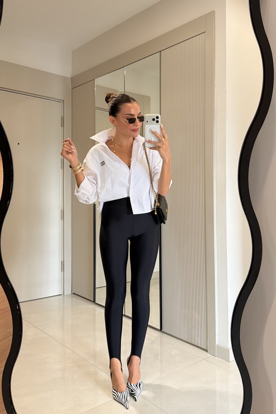 Katherina Beyaz Marka Model Poplin Gömlek