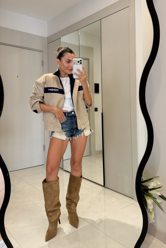 Laurent Şerit Detaylı Marka Model Ceket