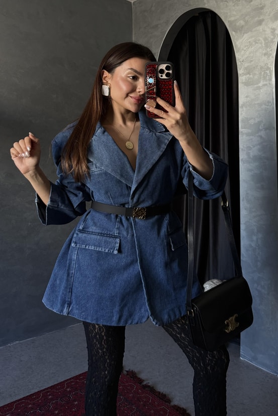 Lısbonne Oversize Denim Ceket