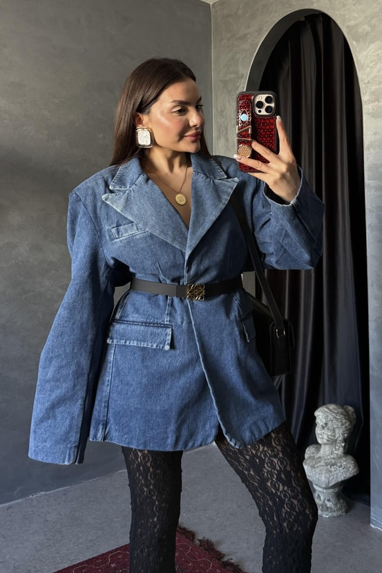 Lısbonne Oversize Denim Ceket