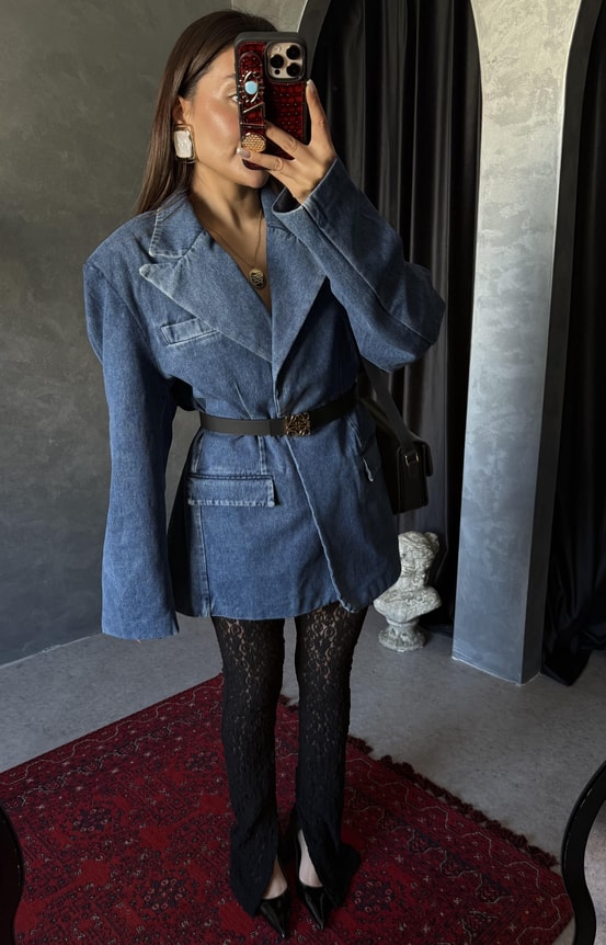 Lısbonne Oversize Denim Ceket