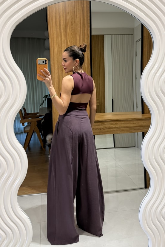 Paty Mürdüm Sırt Dekolteli Body 