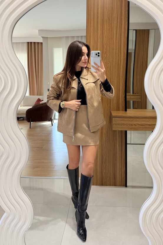 Range Taba Süet Takım