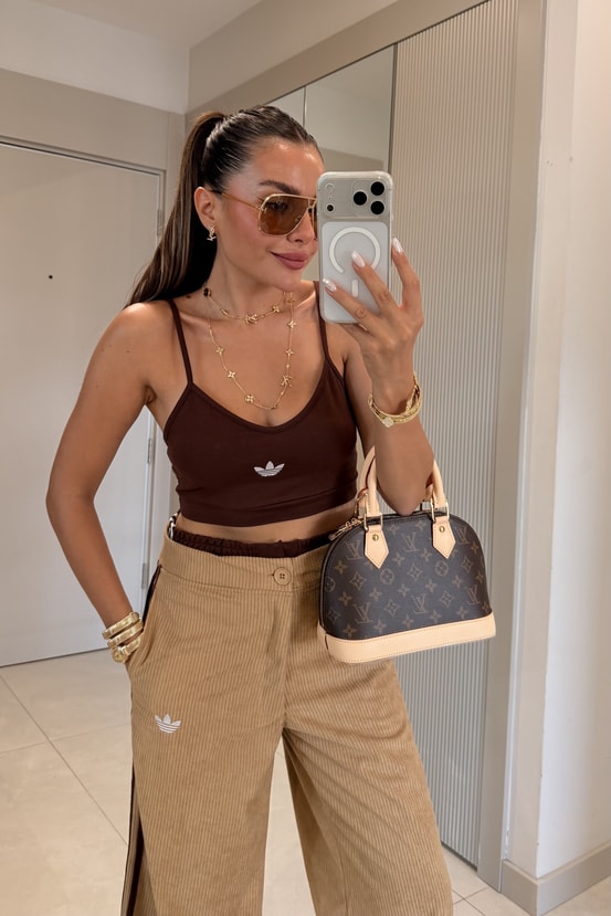 Rishi Camel Kadife Üçlü Marka Model Takım