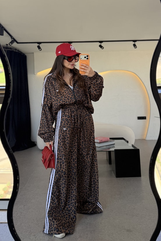 Romina Leopar Desen Şeritli Takım