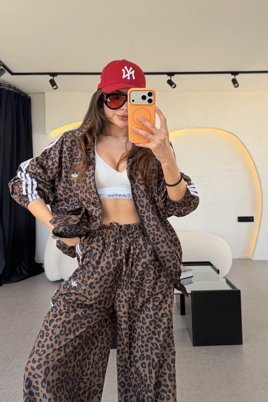 Romina Leopar Desen Şeritli Takım