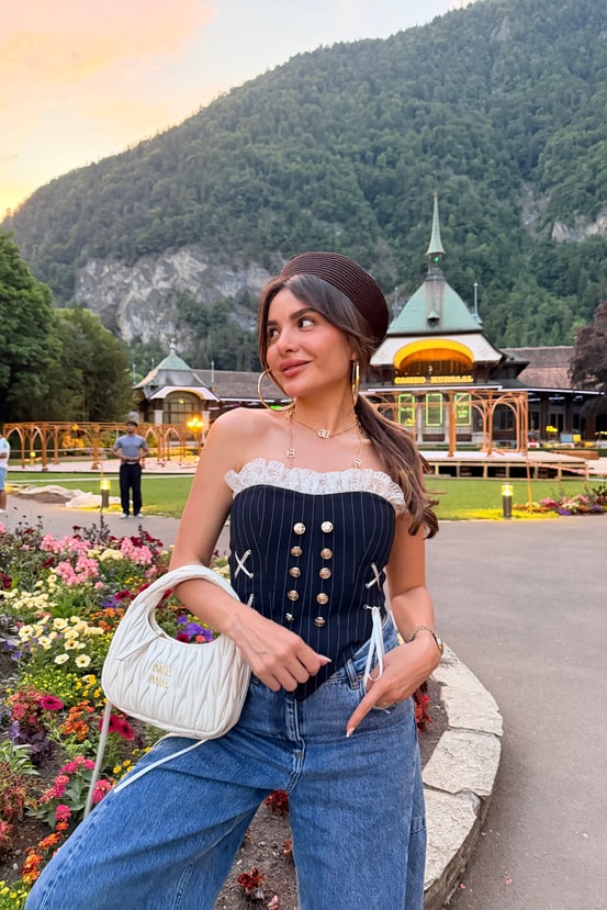 Sailor Dantel Detaylı Lacivert Büstiyer
