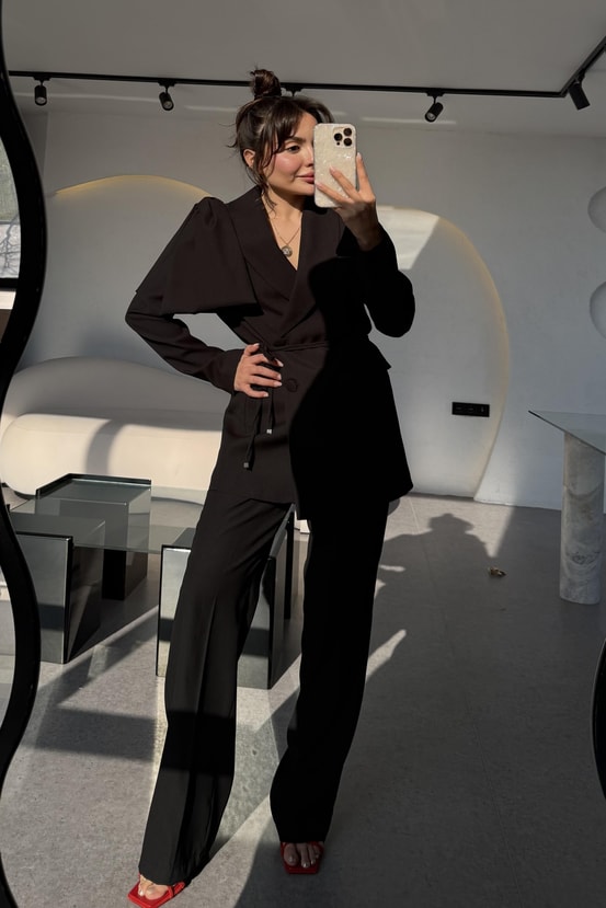 Samira Siyah Business Ceket Takım