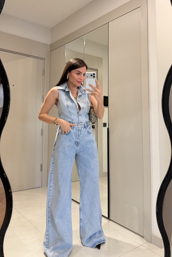 Sores Lightblue Premium Denim Takım