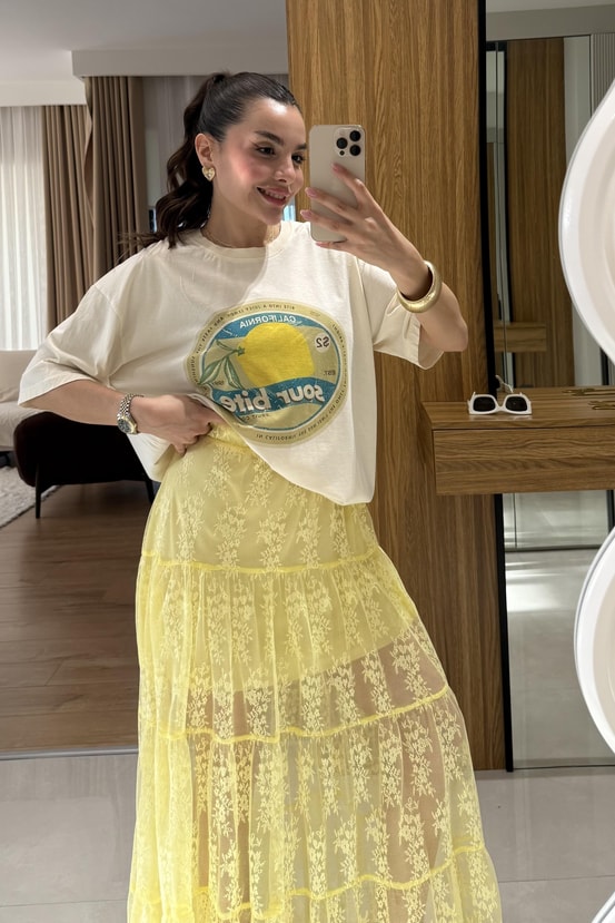 Sour Bite Limon Baskılı Tshirt 