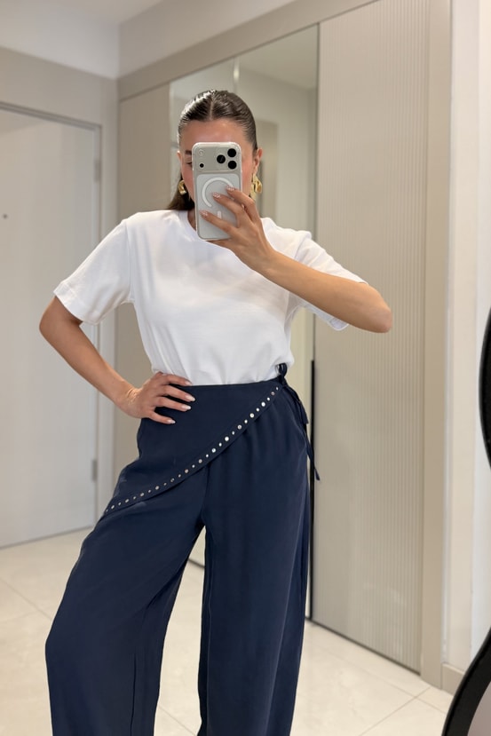 Vanetta Beyaz Bisiklet Yaka Dilvin Tshirt
